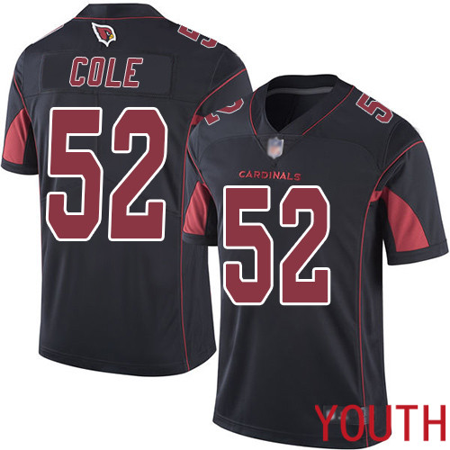 Arizona Cardinals Limited Black Youth Mason Cole Jersey NFL Football 52 Rush Vapor Untouchable